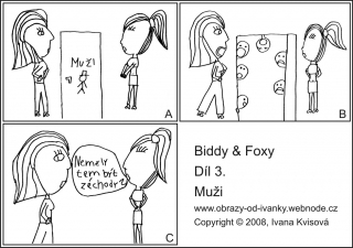 Komiks Biddy & Foxy díl 3. Muži